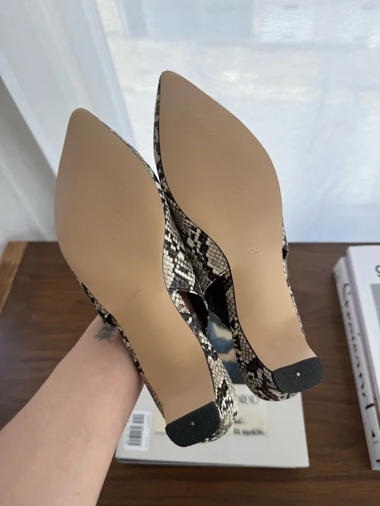 Python Print Pointed Slingbacks - Picture 4 of 4